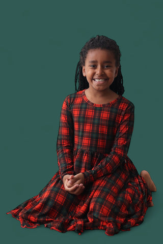 TARTAN CHEER DREAM RUFFLE DRESS