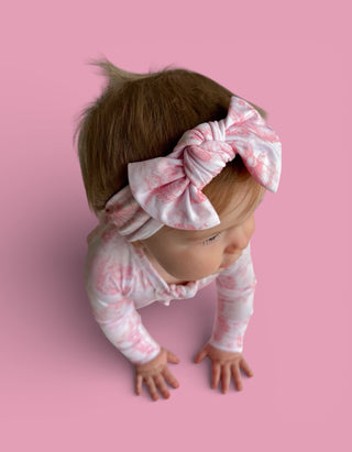 BLUSH BUNNY TOILE DREAM BOW