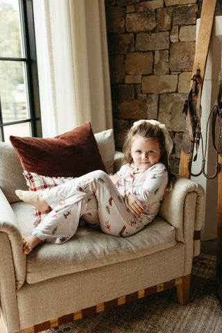 COZY CHALET DREAM GIRL'S FLARE SET