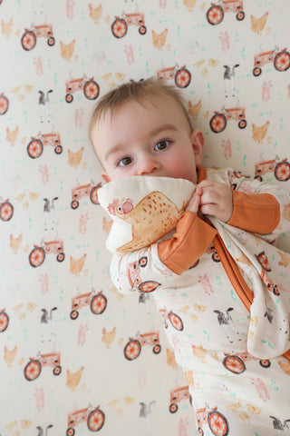 FARMYARD FRIENDS DREAM CRIB SHEET