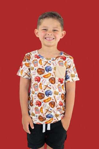 TAKE ME OUT TO THE BALL GAME DREAM POCKET TEE