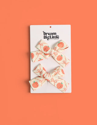 PEACH PERFECT BOWS DREAM BOW HAIR CLIPS