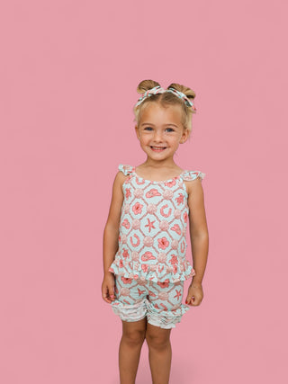 COASTAL COWGIRL DREAM RUFFLE SHORTS