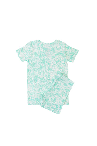 SEAFOAM TIE DYE DREAM SHORT SET