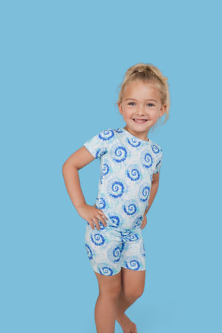 OCEAN WAVES TIE DYE DREAM SHORT SET