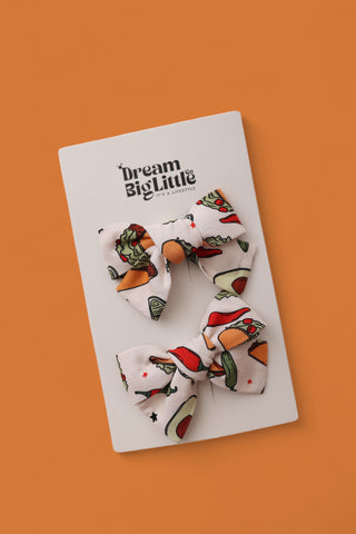 EXCLUSIVE TACO TUESDAY DREAM BOW HAIR CLIPS