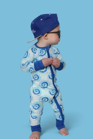 OCEAN WAVES TIE DYE DREAM ROMPER