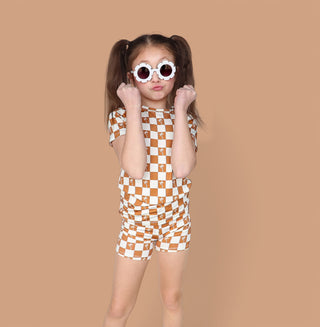 EXCLUSIVE SANDY BEACH CHECKERS DREAM SHORT SET