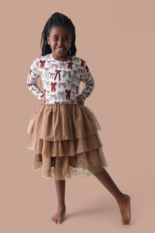 FALL FANCY LONG SLEEVE DREAM TUTU DRESS