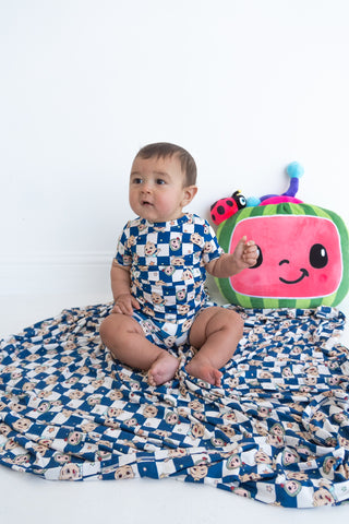 CoComelon x Dream Big Little Co JJ STARRY NIGHT CHECKERS DREAM BLANKET