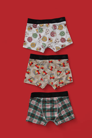 COZY COUPE CHRISTMAS DREAM BOY'S BOXER BRIEF SET