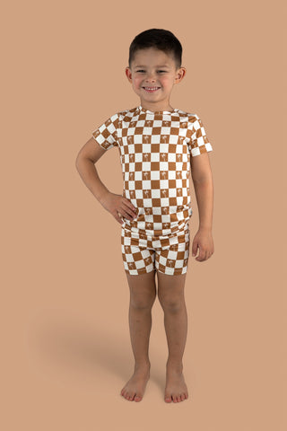 EXCLUSIVE SANDY BEACH CHECKERS DREAM SHORT SET