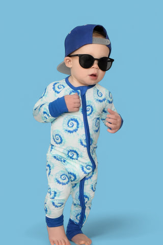 OCEAN WAVES TIE DYE DREAM ROMPER