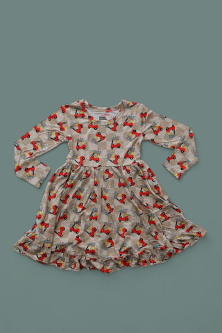 COZY COUPE CHRISTMAS DREAM RUFFLE DRESS