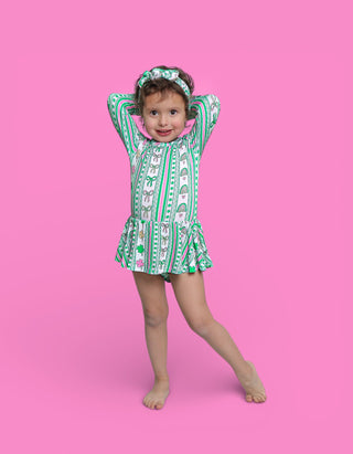 LUCKY RAINBOW RIBBONS DREAM BODYSUIT DRESS