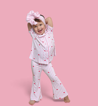 SWEETHEART STRIPES DREAM GIRL'S FLARE SET