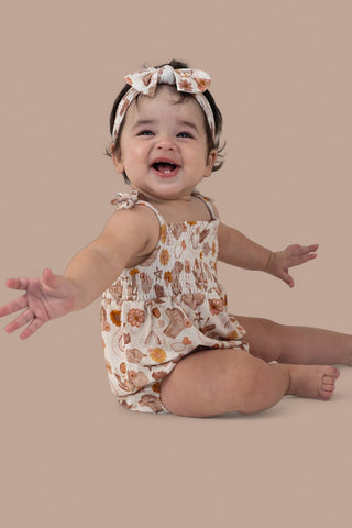 FLOWERS AND BOOTS DREAM BUBBLE ROMPER