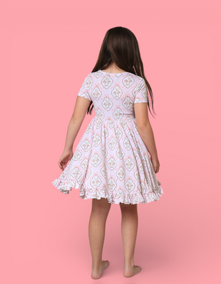 BUNNY BOW BLOSSOMS DREAM RUFFLE DRESS