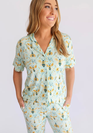 BUZZ & BLOOM WOMEN'S SHORT SLEEVE FLARE DREAM SET