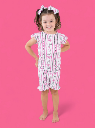 BOO AND BOWS DREAM RUFFLE SHORT SET