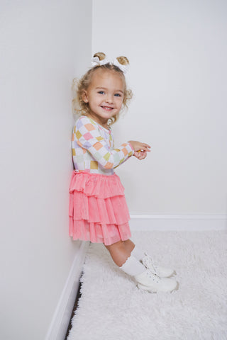 LUCKY CHARM CHECKS DREAM TUTU DRESS
