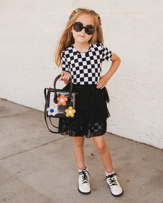 OREO CHECKERS DREAM TUTU DRESS