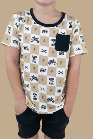 BORN TO RIDE DREAM POCKET TEE