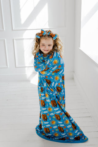 BEAR-Y BLUE SKIES DREAM BOW HAIR CLIPS