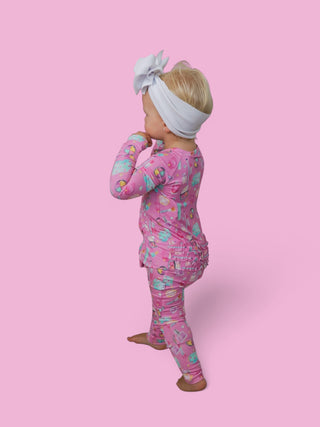 GLAMOUR MAGIC DREAM RUFFLE ROMPER