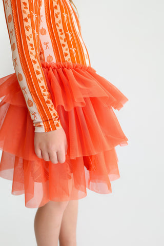 PUMPKIN PATCH BOWS DREAM TUTU DRESS
