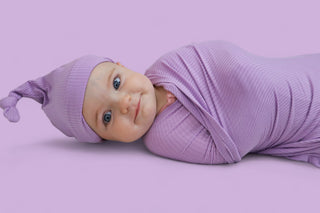 AMETHYST RIB DREAM SWADDLE & BEANIE