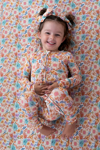 FLOWER FIELDS DREAM RUFFLE ROMPER