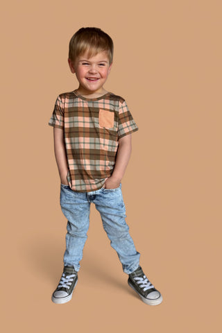 HARVEST TARTAN DREAM POCKET TEE