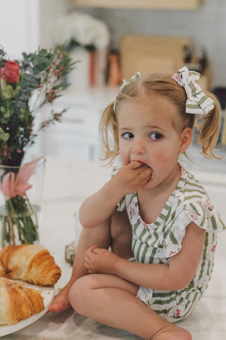 ROSIE'S MEADOW STRIPES DREAM BOW HAIR CLIPS