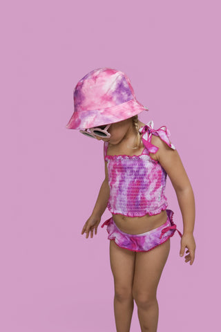 CANDY CLOUDS DREAM SMOCKED TWO PIECE SWIM SUIT