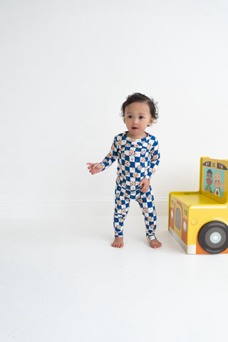 CoComelon x Dream Big Little Co JJ STARRY NIGHT CHECKERS DREAM ROMPER