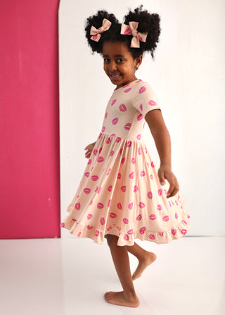 PUCKER UP DREAM RUFFLE DRESS