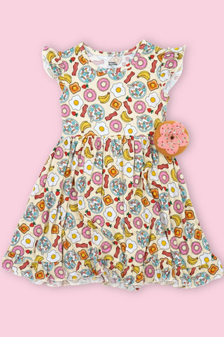 BALANCED BREAKFAST DREAM RUFFLE DRESS