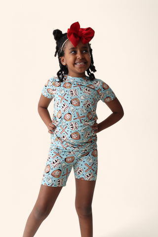BASEBALL SMILEY DREAM SHORT SET