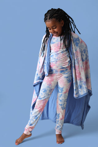 COTTON CANDY TIE DYE DREAM BLANKET