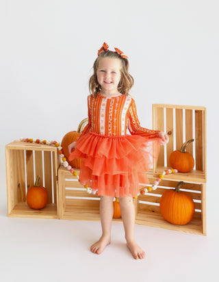 PUMPKIN PATCH BOWS DREAM TUTU DRESS