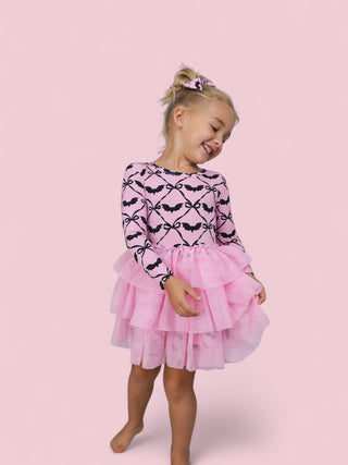 BATTY BOWS LONG SLEEVE DREAM TUTU DRESS