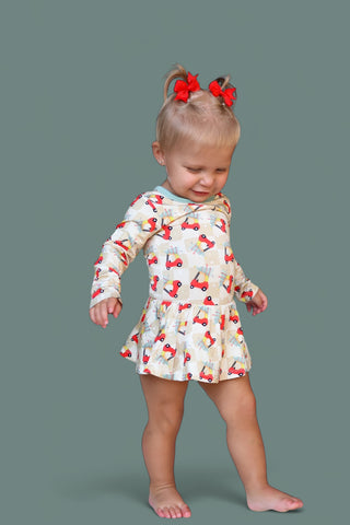 COZY COUPE CHRISTMAS DREAM BODYSUIT DRESS