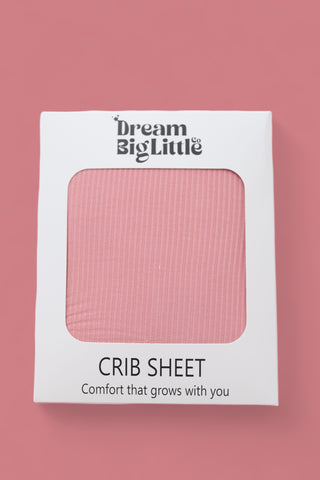 MAUVE RIB DREAM CRIB SHEET