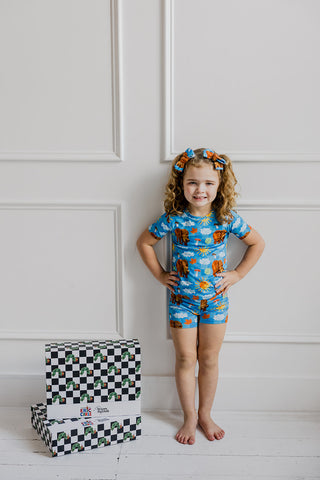 BEAR-Y BLUE SKIES DREAM BOW HAIR CLIPS