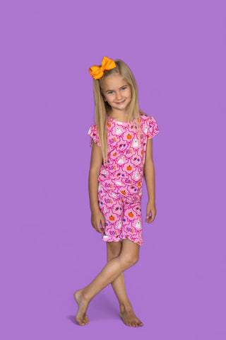 BERRY SWEET BOO DREAM RUFFLE SHORT SET