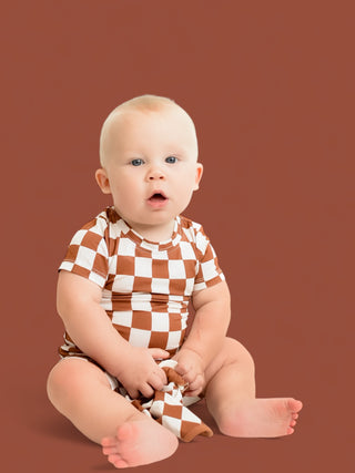 COPPER CHECKERS DREAM SHORT SET