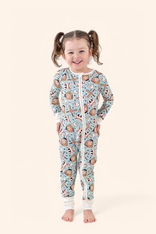 BASEBALL SMILEY DREAM ROMPER