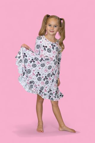 MIDNIGHT DISCO DARLING DREAM RUFFLE DRESS