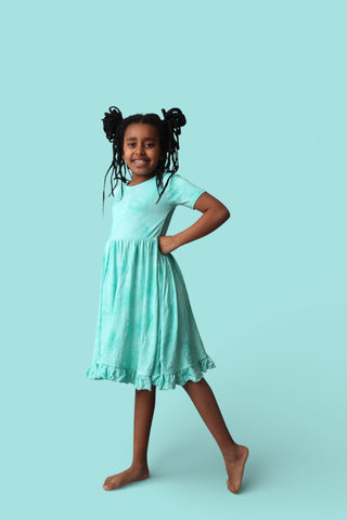 JADE MIST DREAM RUFFLE DRESS